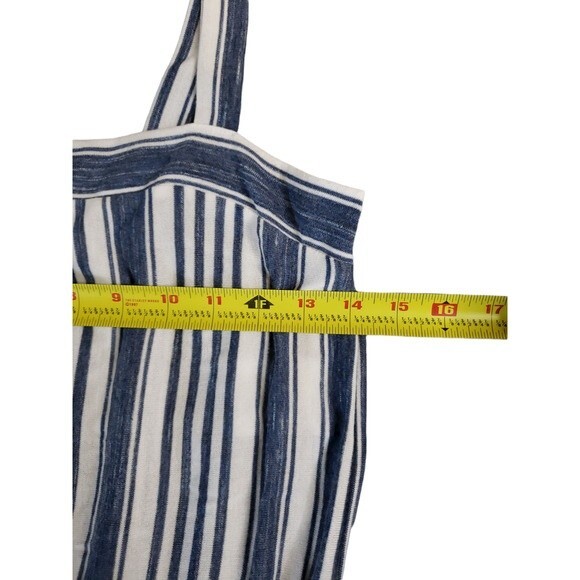 Copper Key Striped Overalls Jumpsuit - small - Picture 11 of 12